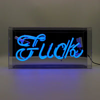 'Fuck' Glass Neon Sign