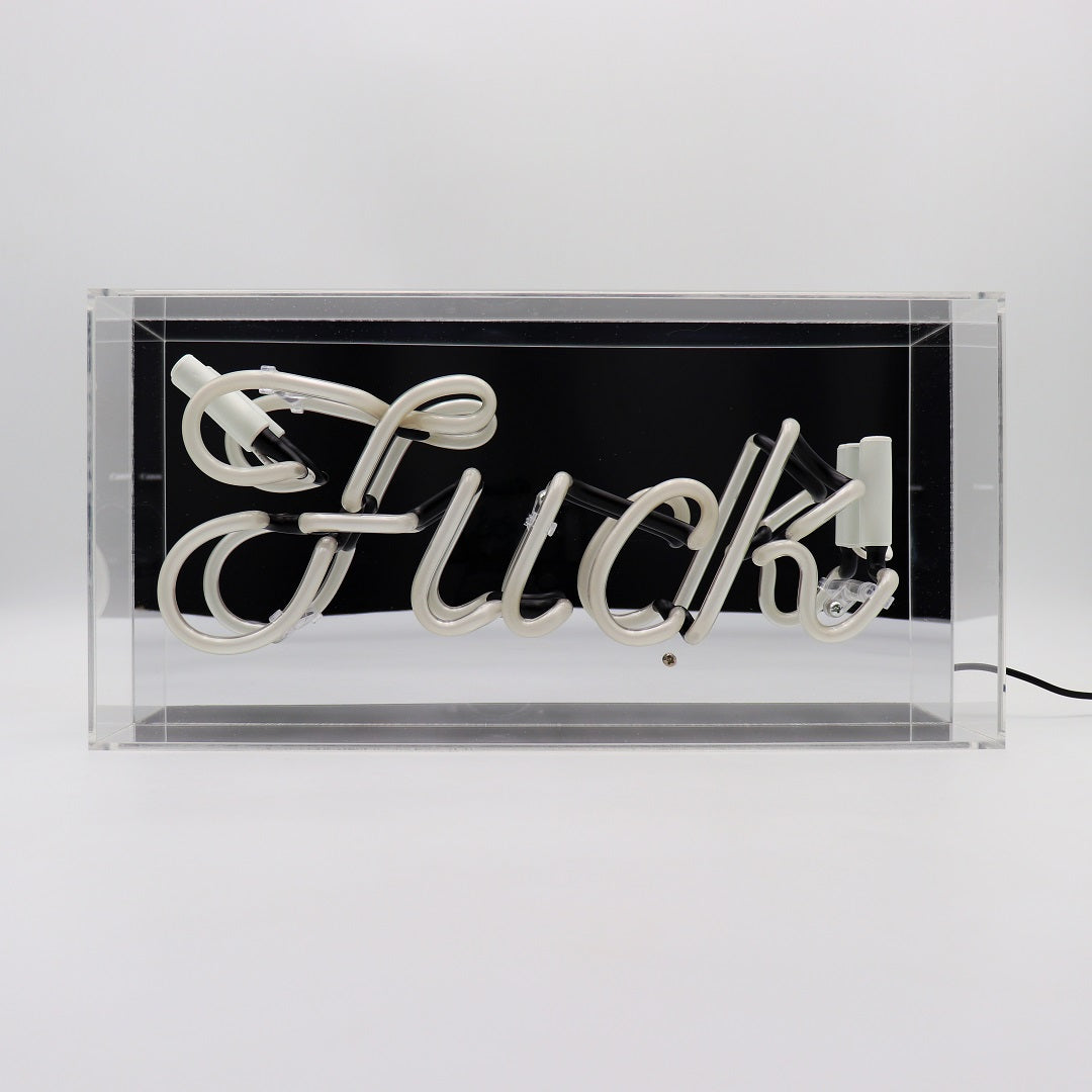 'Fuck' Glass Neon Sign