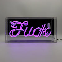 Fuck" Glas-Neonschild