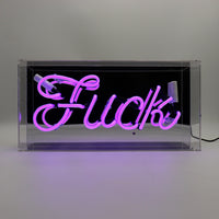 'Fuck' Glass Neon Sign