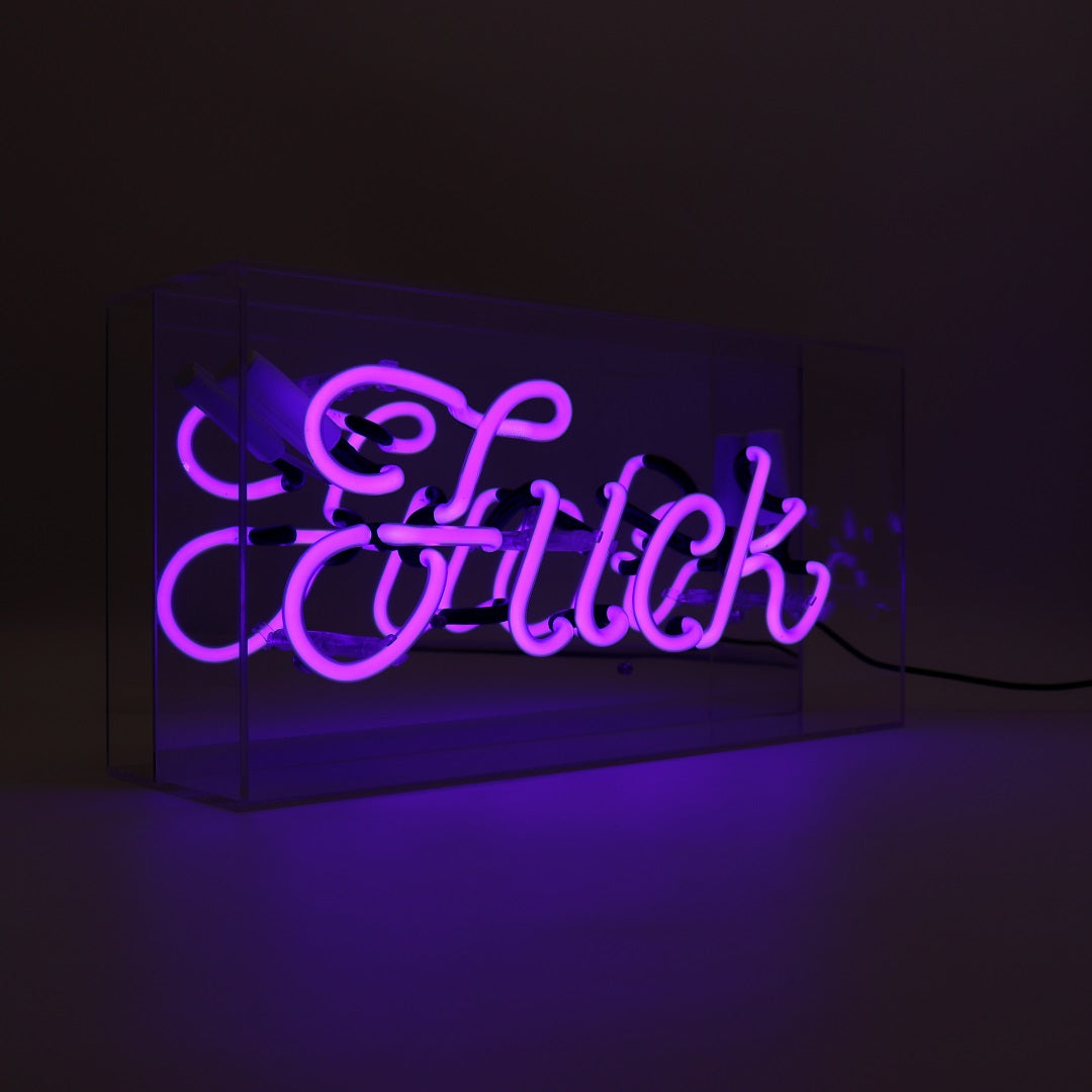 'Fuck' Glass Neon Sign