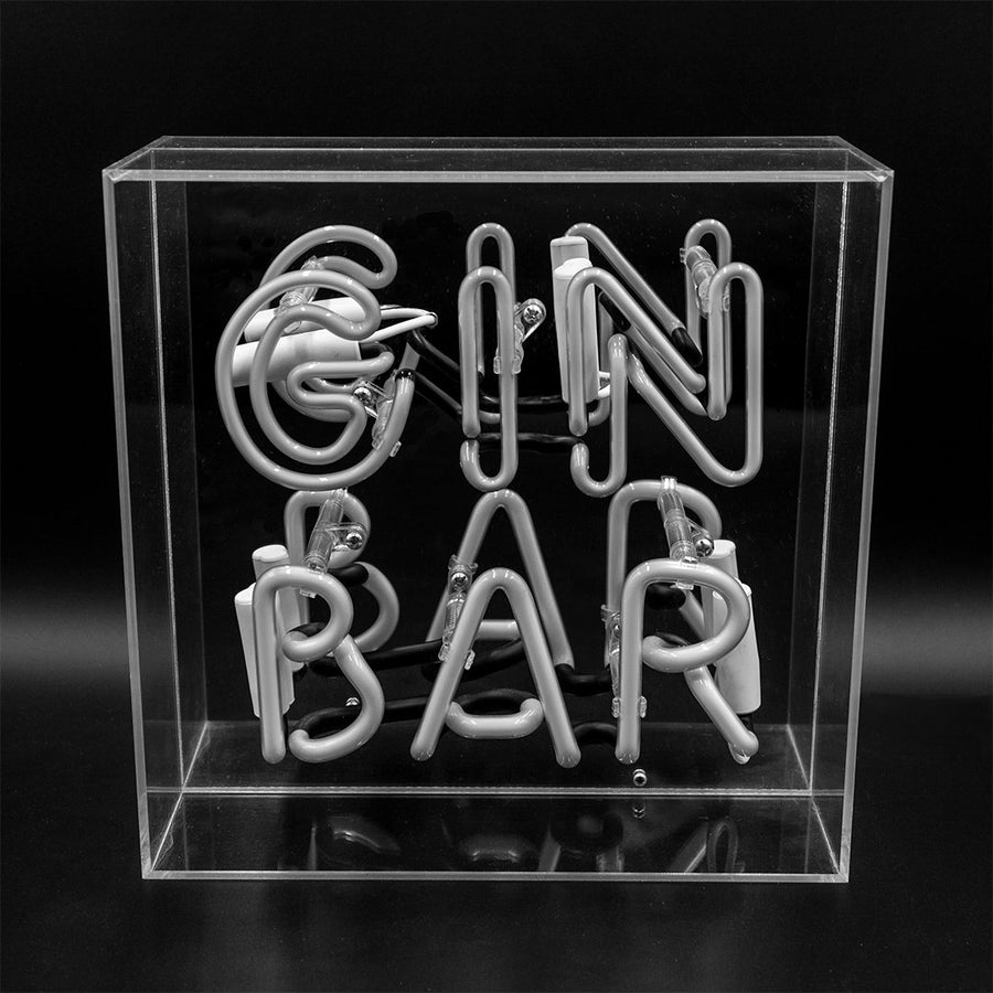 'GIN Bar' Acrylic Box Neon Light - Locomocean