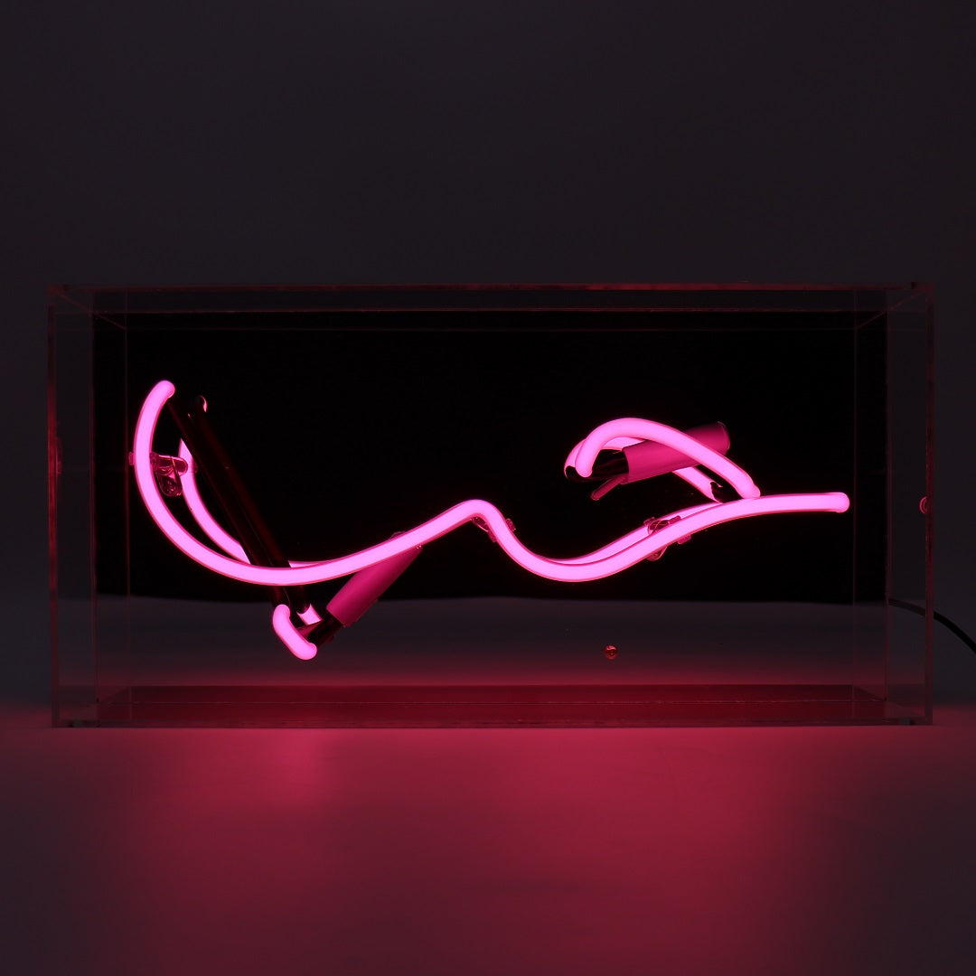 Insegna al neon in vetro "HUB (Amore in arabo)