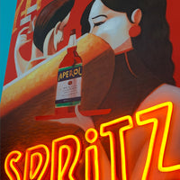 'Spritz' Wall Artwork with LED Neon - STANDARD