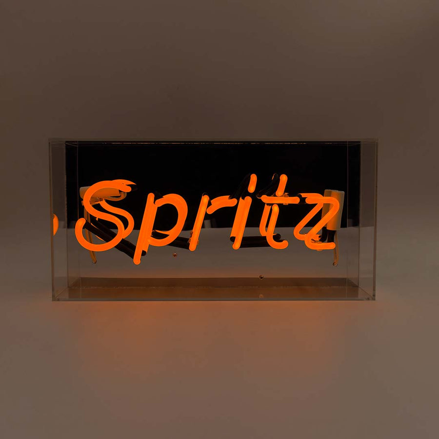 'Spritz' Glass Neon Sign