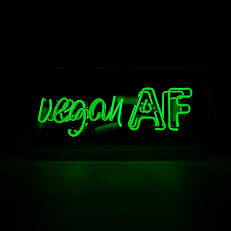 Cartel de neón "Vegan AF