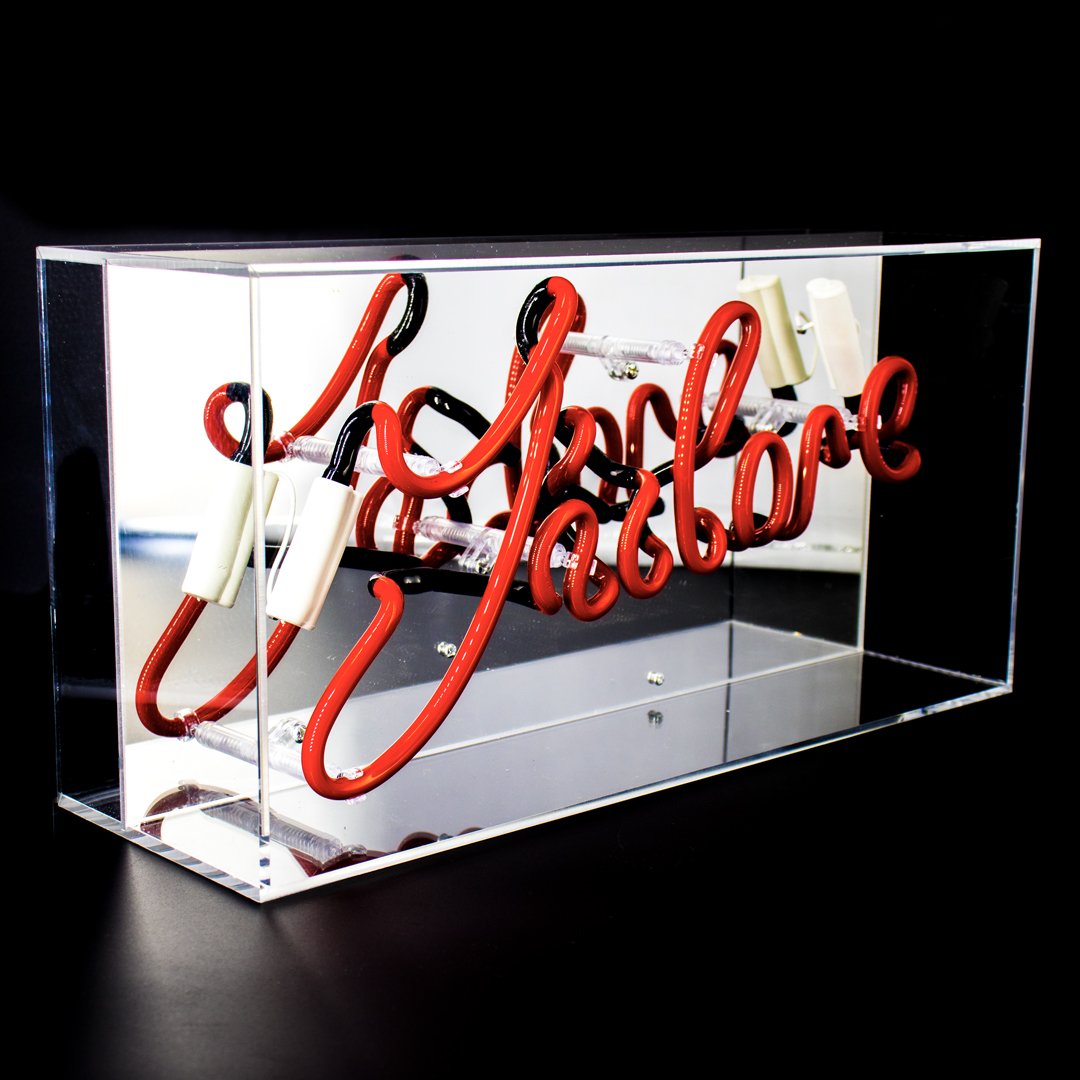 'J'adore' Acrylic Box Neon Light - Locomocean