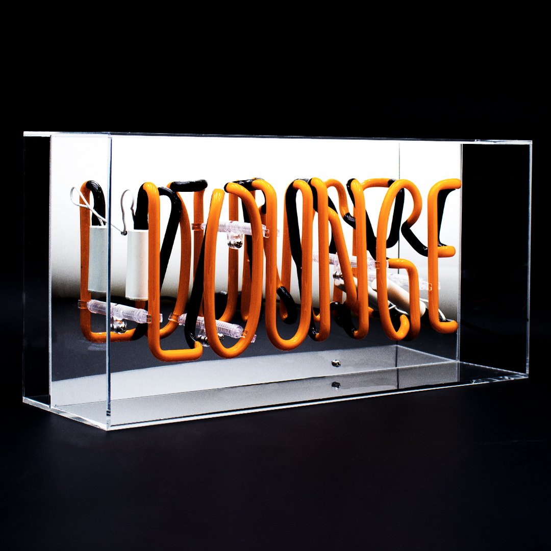 'Lounge' Acrylic Box Neon Light - Locomocean