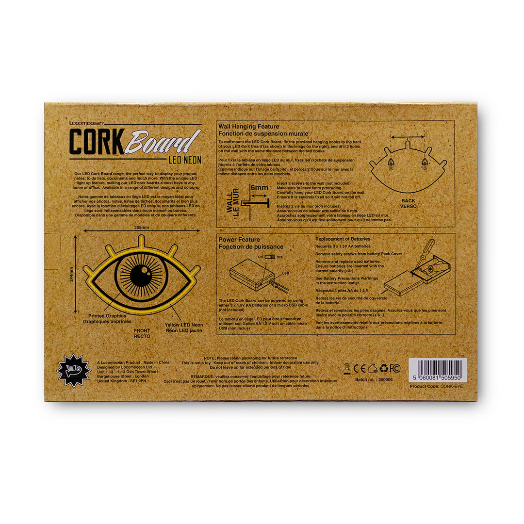 LED Corkboard - Eye
