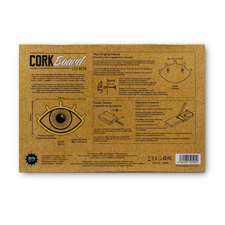 LED Corkboard - Eye