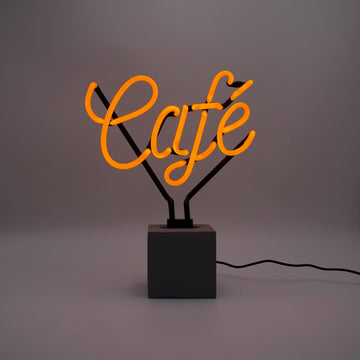 Insegna "Café" al neon