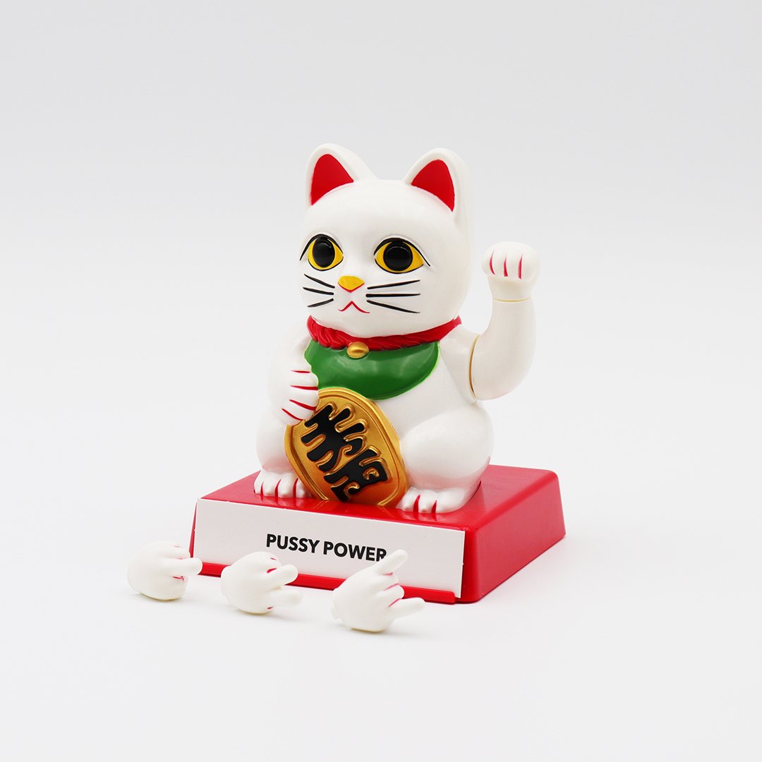 Cattitude - Lucky Cat with Interchangeable Hands - Locomocean