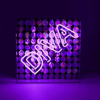'Diva' Acrylic Box Neon Light with Sequins - Locomocean