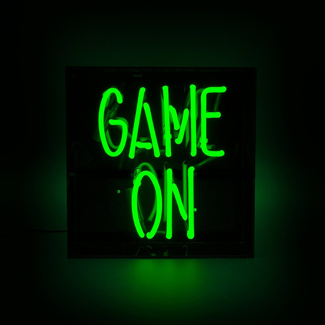 'Game On' Acrylic Box Neon Light - Locomocean