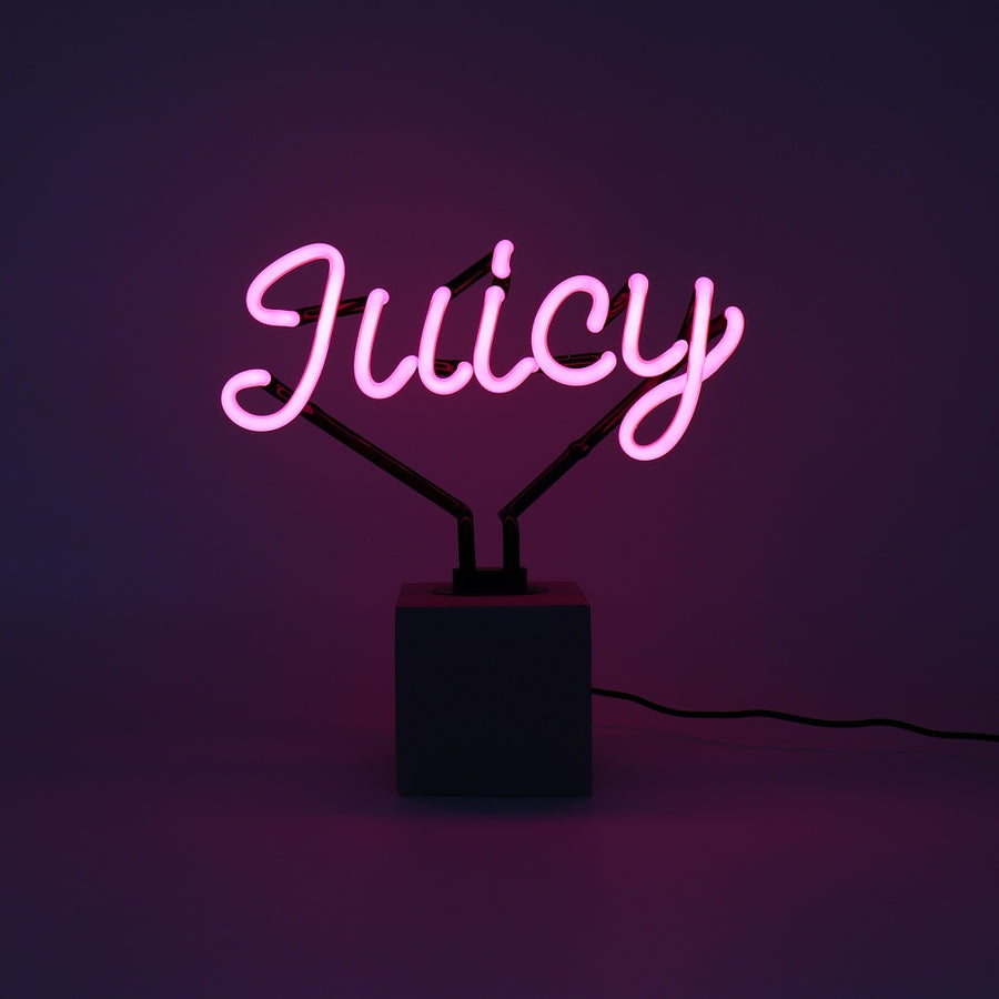 Neonschild 'Juicy'