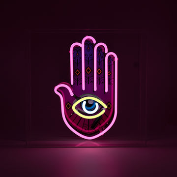 'All Seeing Eye' Large Glass Neon Sign