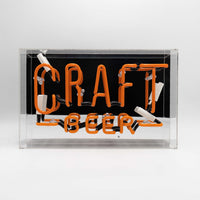 Craft Beer' Großes Glas-Neonschild