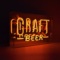 Craft Beer' Großes Glas-Neonschild