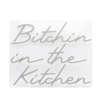 Bitchin in the Kitchen" Orangefarbenes Neon-LED-Wandschild