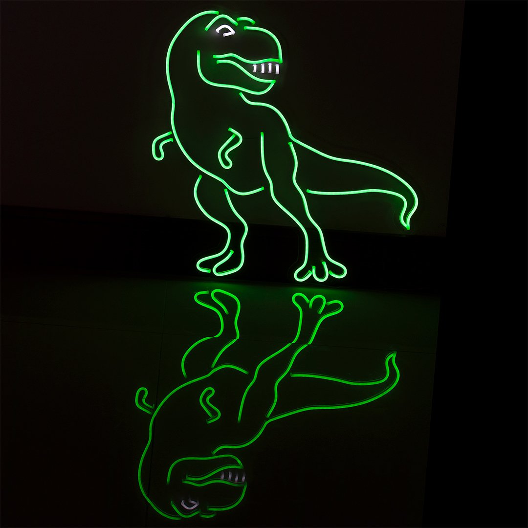 LED mural vert 'Dinosaur' (dinosaure)