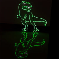 Dinosaurier" Grünes Neon-LED-Wandschild