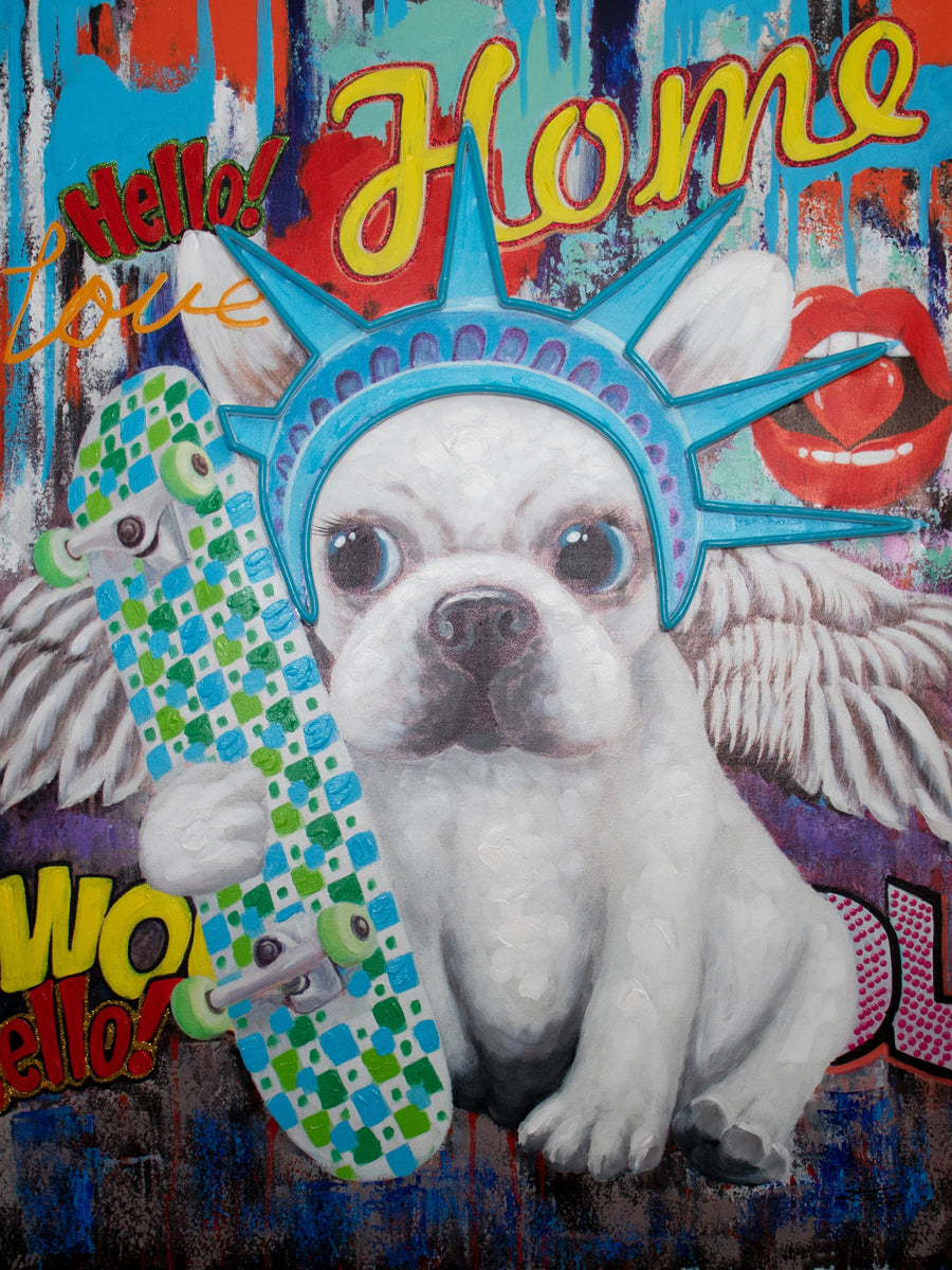 'Liberty Dog' Wall Artwork - LED Neon - Locomocean