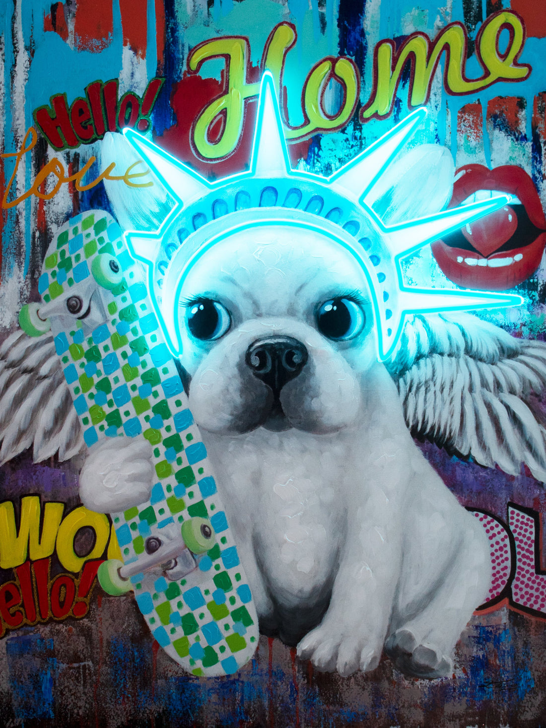 'Liberty Dog' Wall Artwork - LED Neon - Locomocean