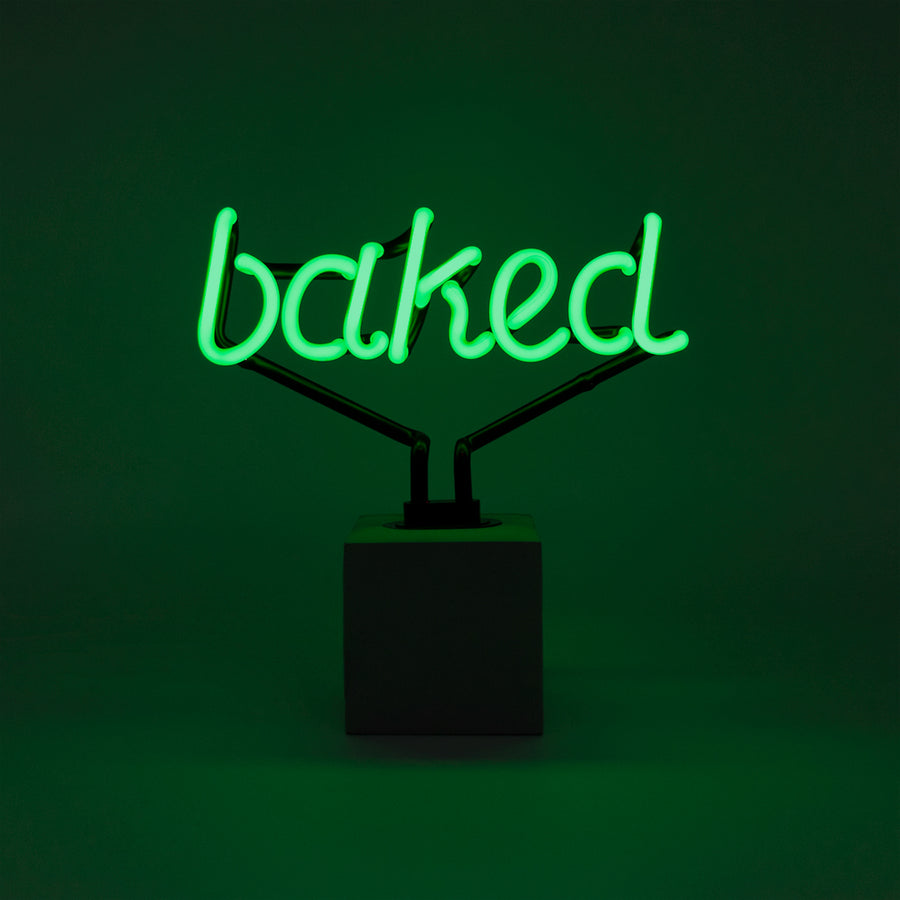 Cartel "Baked" de neón