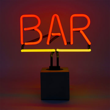 Vetro di ricambio (SOLO VETRO) - Insegna "Bar" al neon