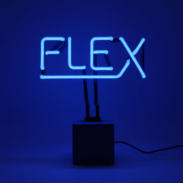 Cartello al neon "Flex