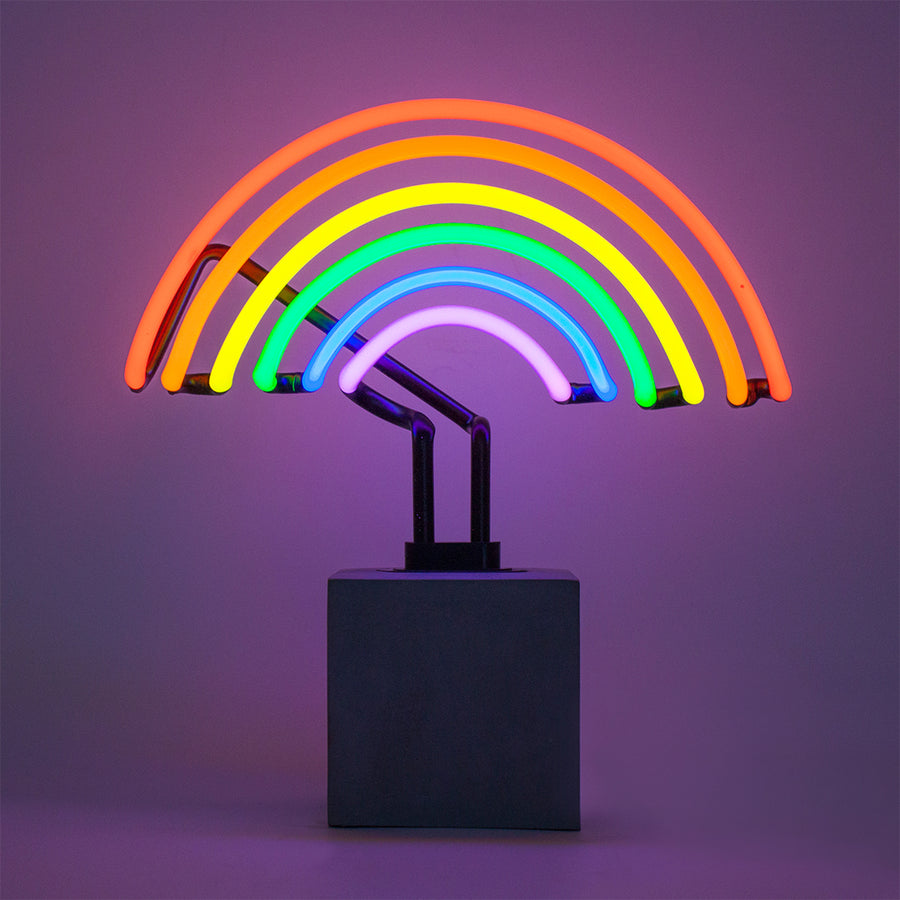 Ersatzglas (NUR GLAS) - Neonschild 'Rainbow' (Regenbogen)