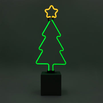 Cartello "Albero di Natale" al neon