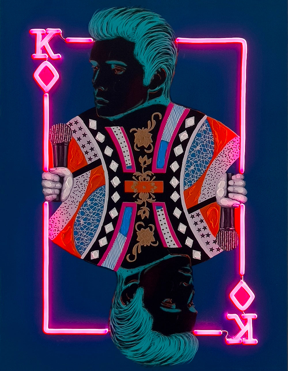 Elvis' Wandkunstwerk - LED Neon - Demnächst erhältlich!