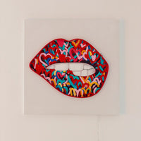 Wall Painting (LED Neon) - Mouth