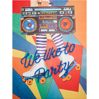 'We Like to Party' Wall Artwork with LED Neon - SMALL