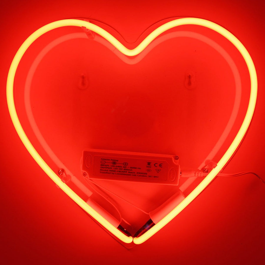 Neon Light ‘Heart’ Wall Sign - Locomocean